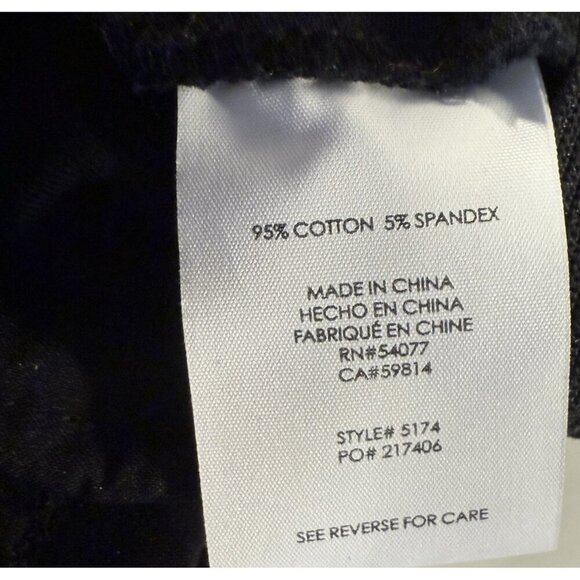 Cabi Pencil Trouser AnklePants Size 6 Style 5174 Black Faux Back Pockets Stretch - Picture 5 of 6